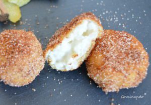 Mordisco a croqueta de arroz