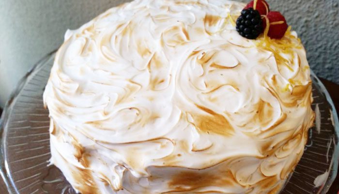 pastel de merengue y limón