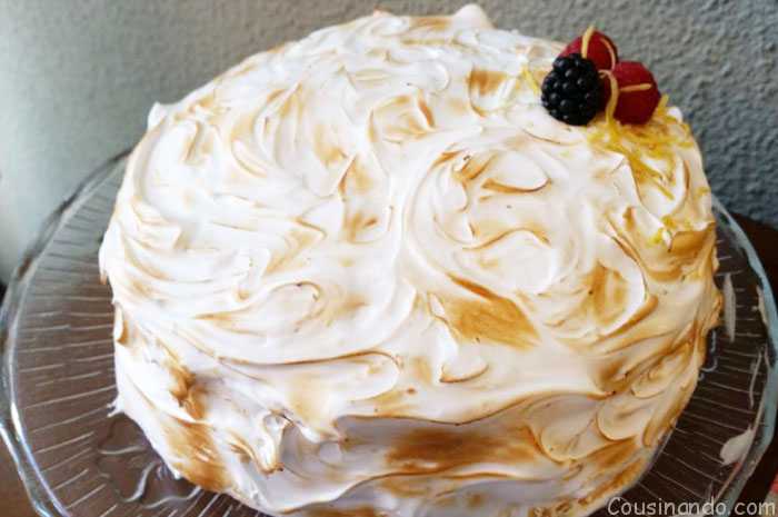 pastel de merengue y limón