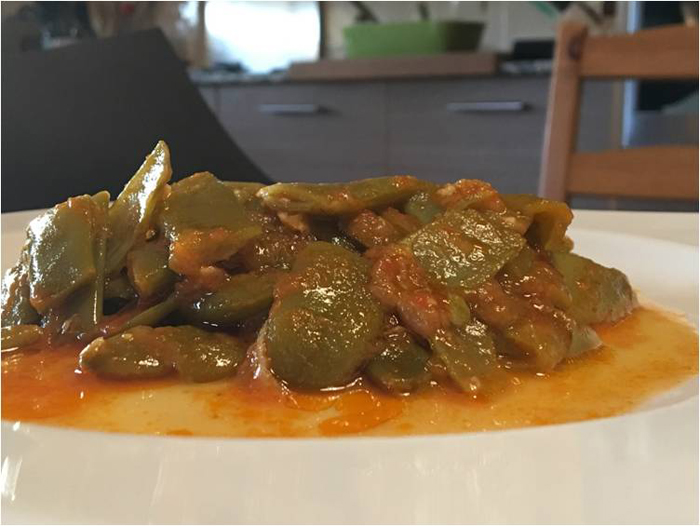 judias verdes con tomate en thermomix