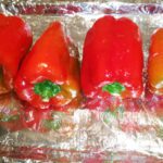 pimientos rojos para asar en el horno