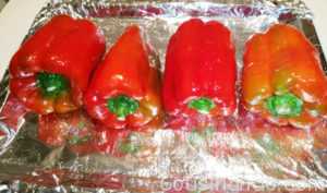 pimientos rojos para asar en el horno