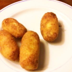 croqueta de pollo y jamón