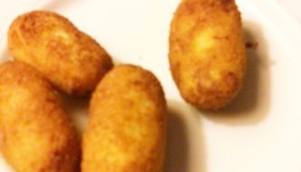 croqueta de pollo y jamón