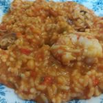 arroz caldoso emplatado