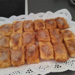 Leche frita con canela