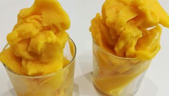 helado de melocoton casero