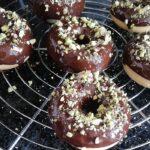 donuts healthy con chocolate y pistachos
