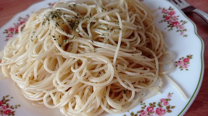 spaguettini al aglio