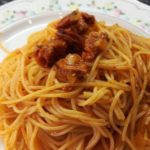 pasta con chorizo