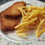 filetes rebozados de lomo de cerdo con patatas