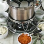 fondue con salsas