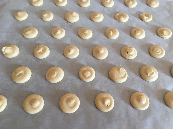 galletitas de vainilla preparadas para el horno