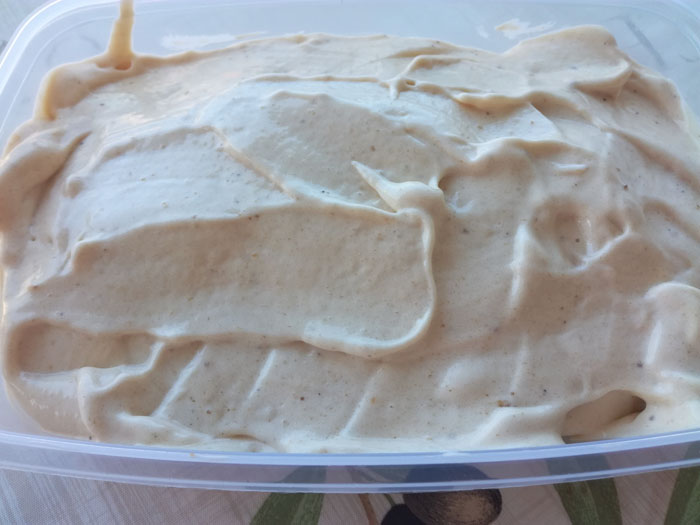 helado de plátano casero 