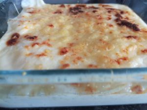 bechamel con huevos duros