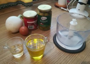 ingredientes para salsa vinagreta