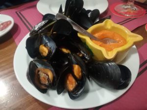 musclos amb romesco