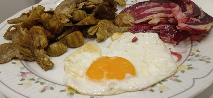 ejemplo de metodo del plato harvard alcachofas huevo y jamon