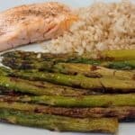 espárragos salmon a la plancha y arroz integral ejemplo de metodo harvard