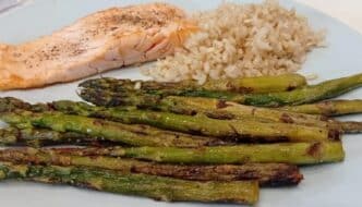 espárragos salmon a la plancha y arroz integral ejemplo de metodo harvard