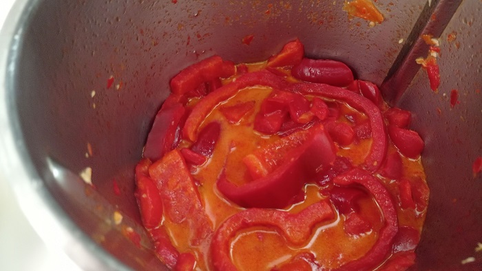 pimientos al pil pil en thermomix