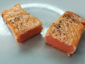 filete de salmon poco hecho