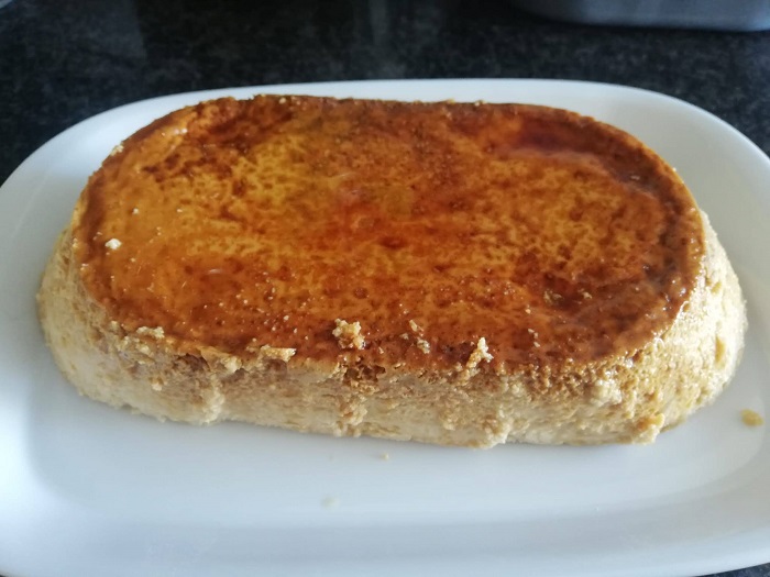 receta de flan de turron