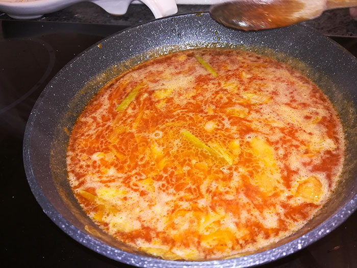 salsa para merluza a la sidra