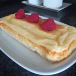 pastel de queso bajo en materia grasa