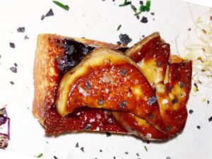 torrija de mermelada con foie